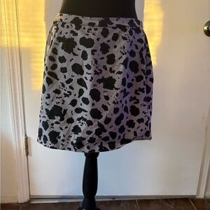 Vans Black and White Spot Print Mini Skirt